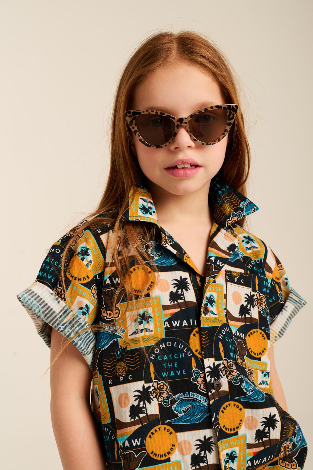 Lacanau Palm Shirt -Tumble 'n Dry