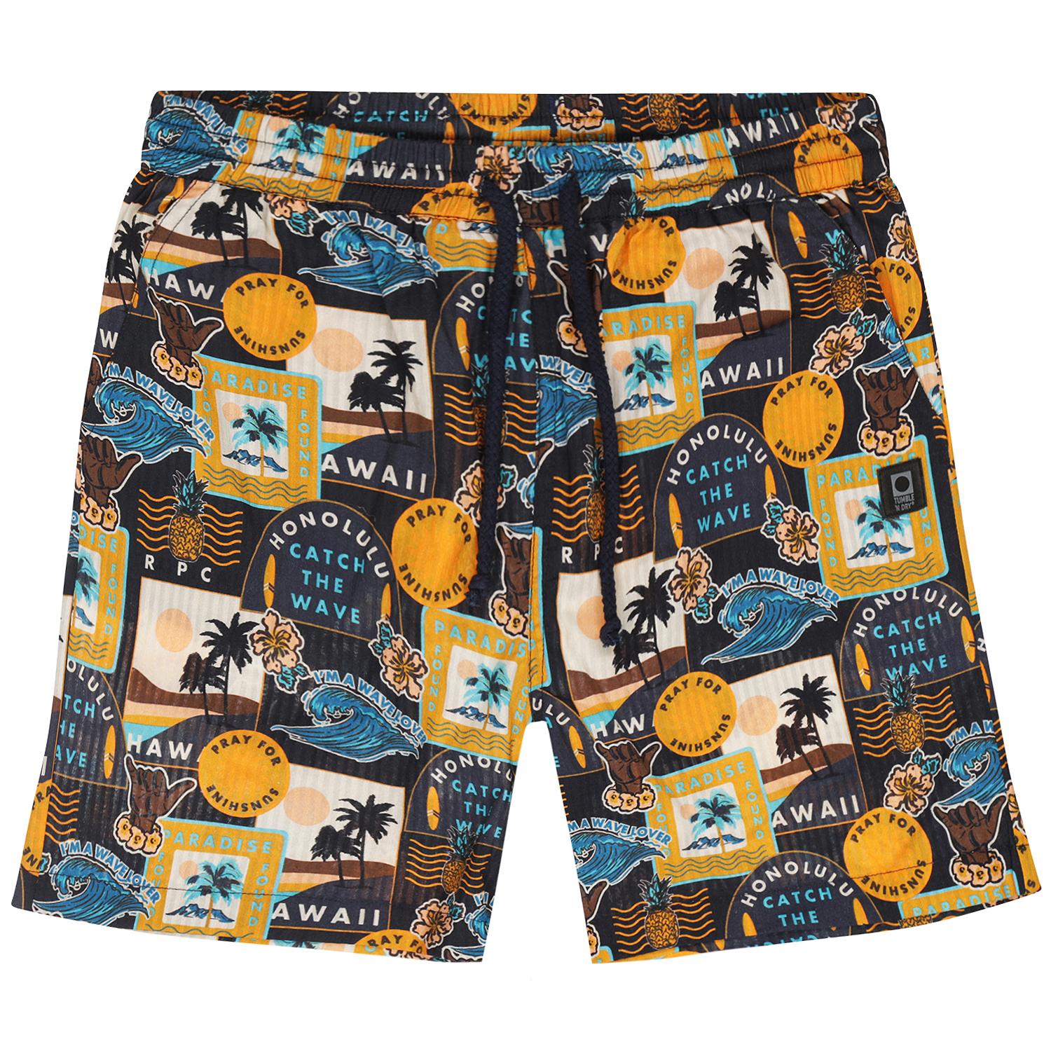 Vieux Baucau Palm Shorts -Tumble 'n Dry