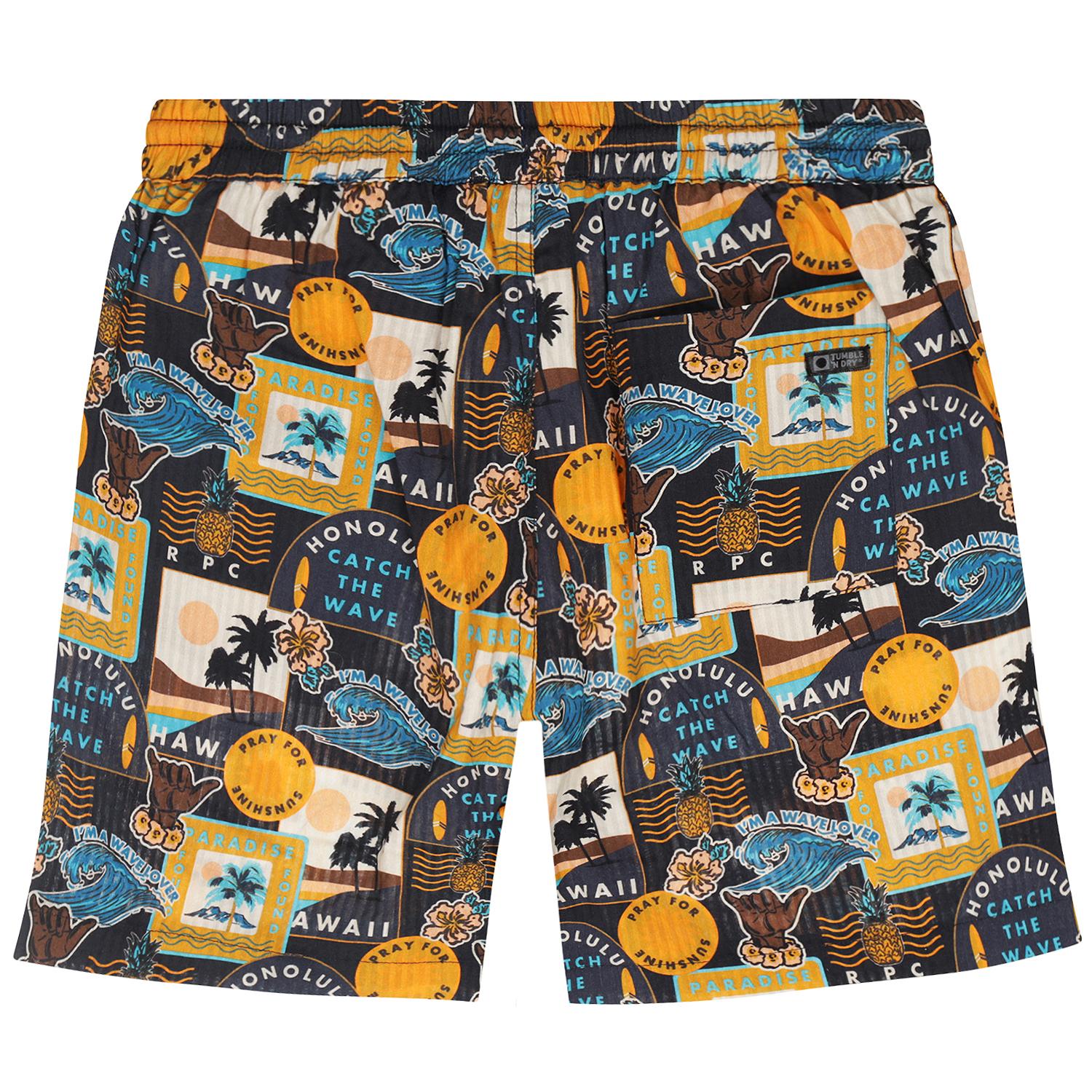 Vieux Baucau Palm Shorts -Tumble 'n Dry