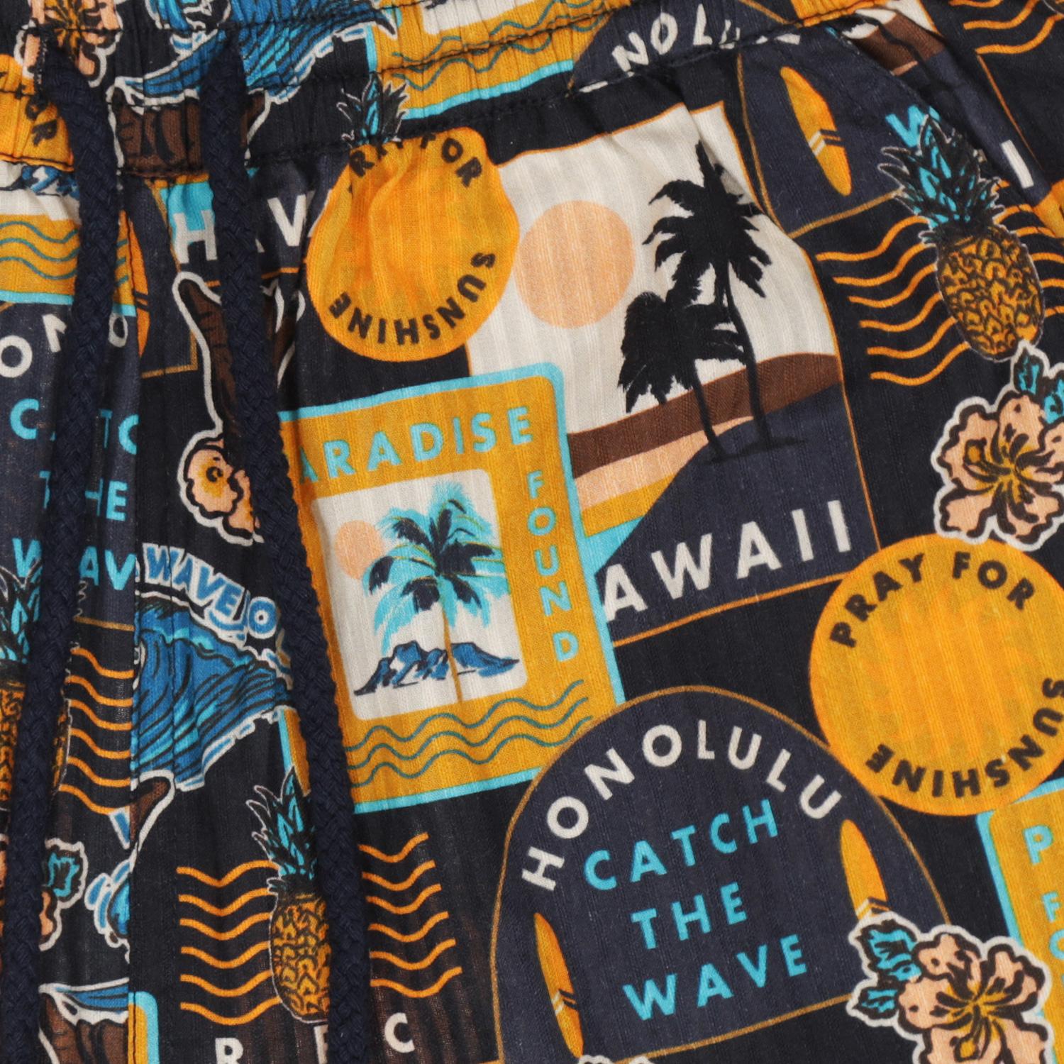 Vieux Baucau Palm Shorts -Tumble 'n Dry