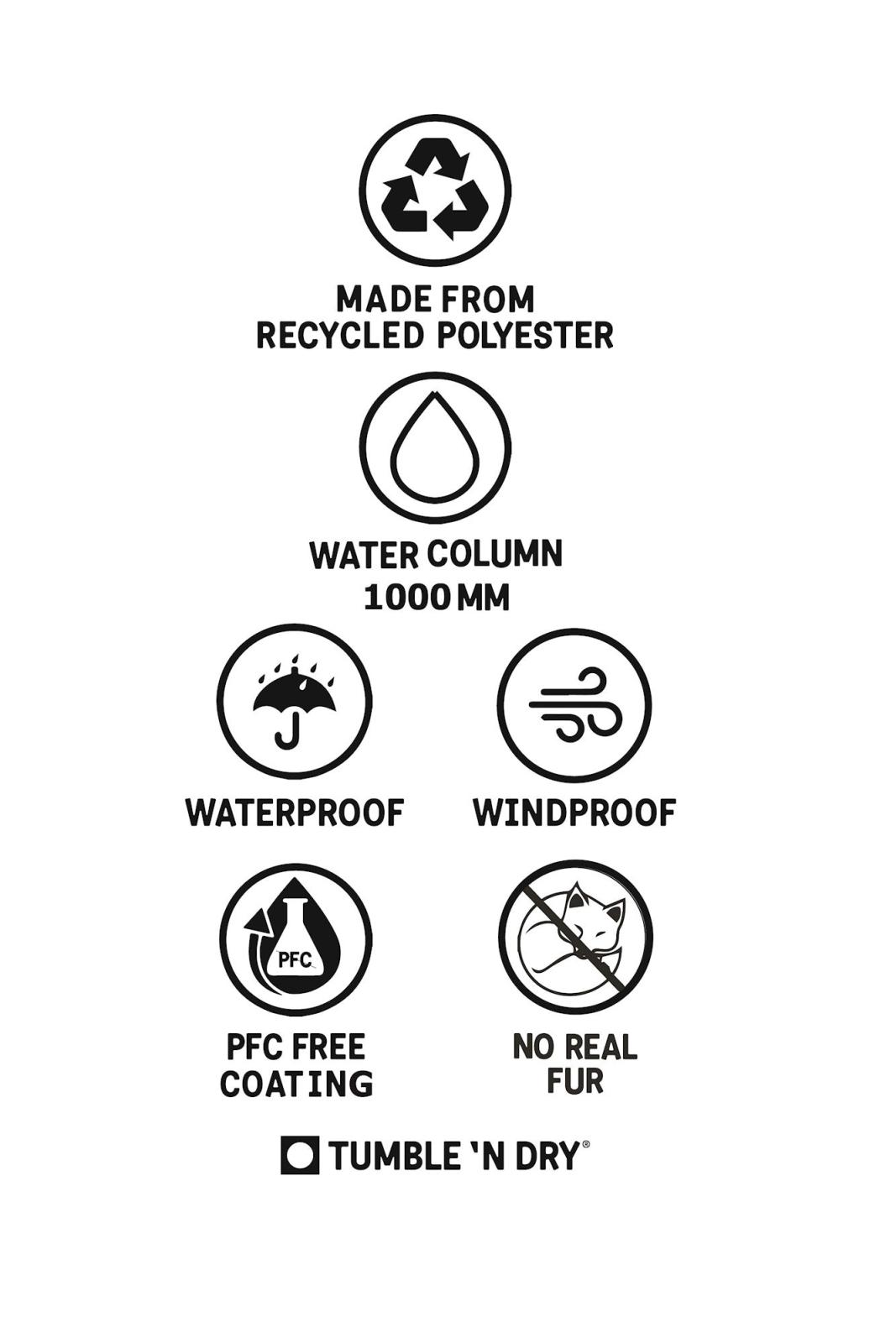 Huskvarna Jacket Girls -Tumble 'n Dry