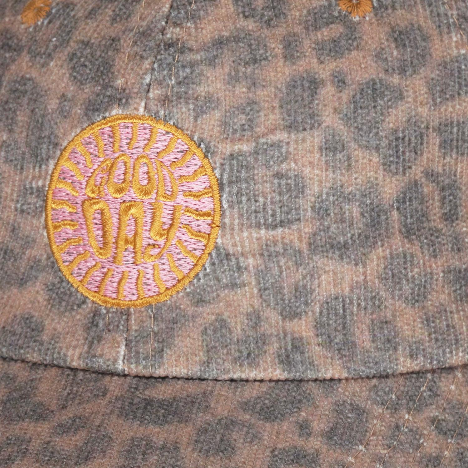 Corduroy Leopard Cap -Tumble 'n Dry